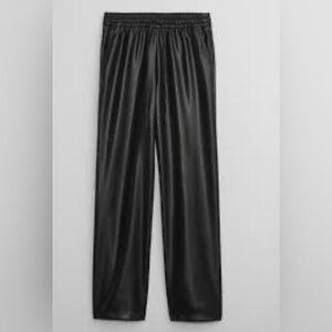 GAP Vegan leather/pleather  Black Pants NWT